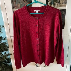 Croft & Barrow sz L sweater cardigan euc